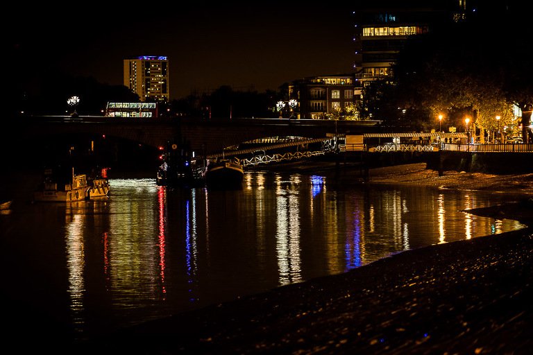 London Thames night shot